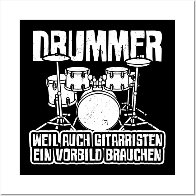 Drummer Drum Sticks & Drums Wall Art by QQdesigns